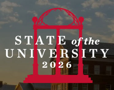 Graphic with "State of the University" 