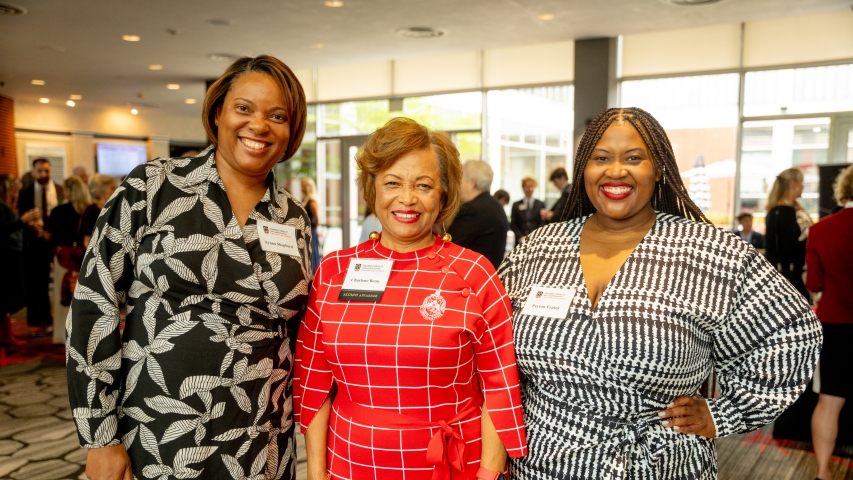 photo of three women