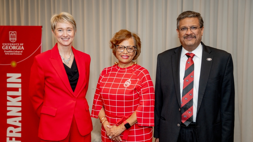 Photo of three people