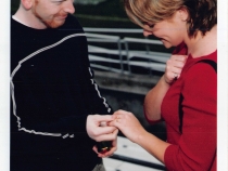 photo of man and woman with ring