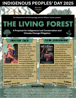 flyer with graphic, text, and photos