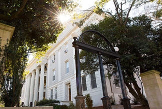 UGA Arch with sun