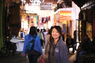 photo of woman in the medina