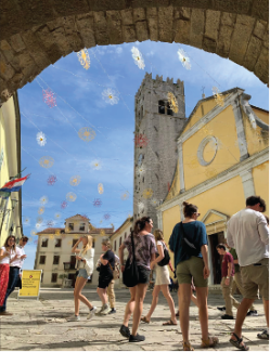 Pictured: students during Croatia study away