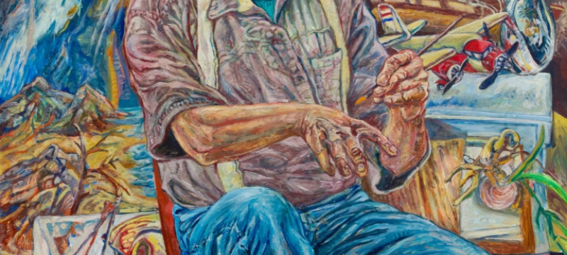photo of a painting of a man