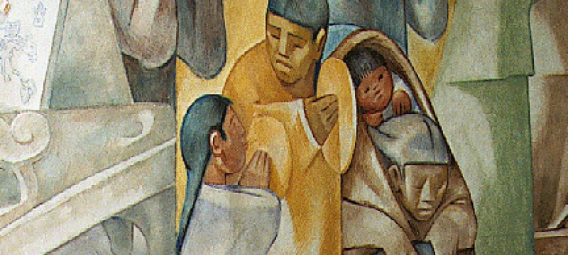 fresco painting detail