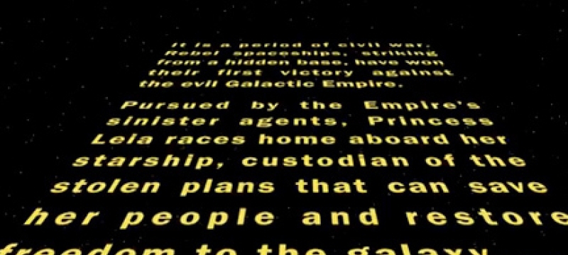 Star Wars scroll