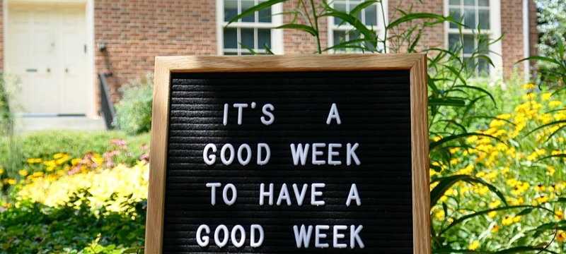 Photo of sign in front of Old College