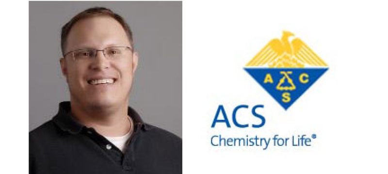 headshot with ACS logo
