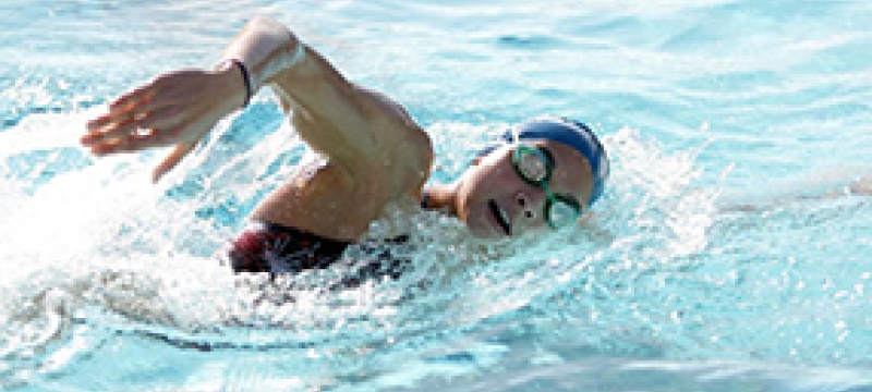 swimmer in water