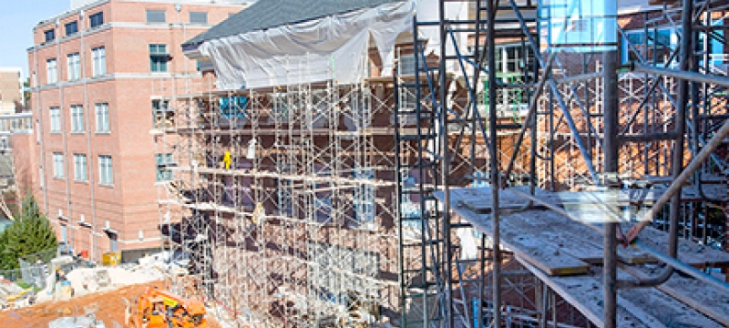 building under construction, day