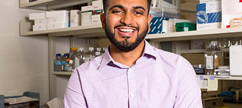 photo of man in lab