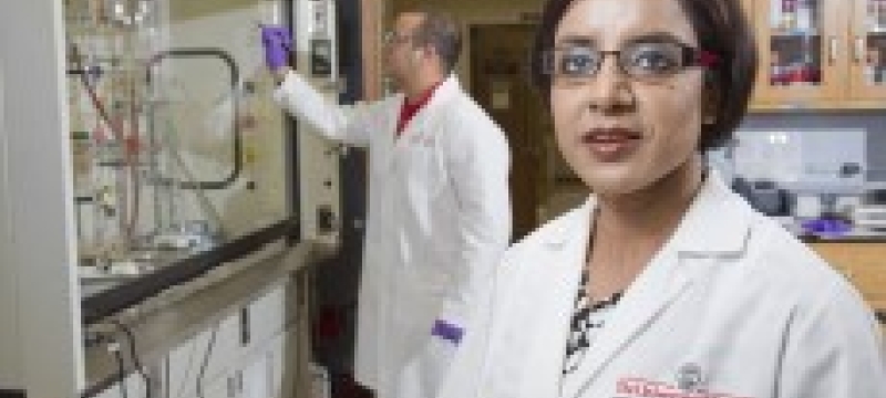Dhar in her lab