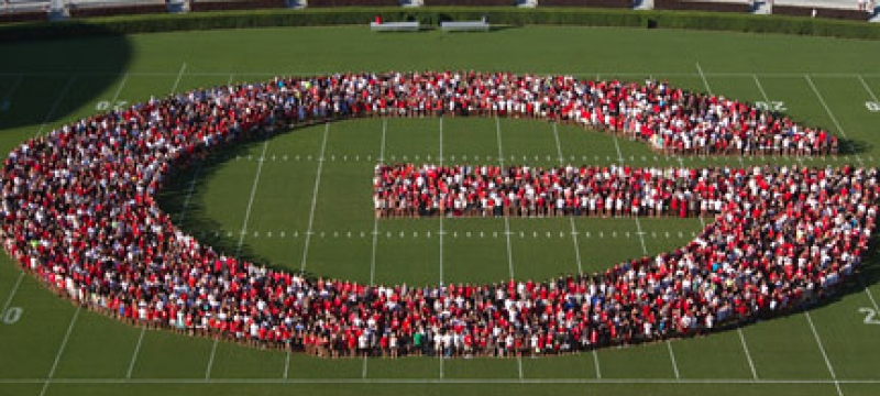 students in the shape of the super G