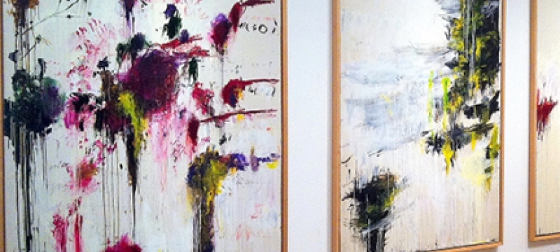 Cy Twombly paintings in gallery