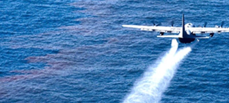 plane over Gulf of Mexico