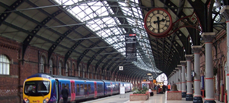 train station with train