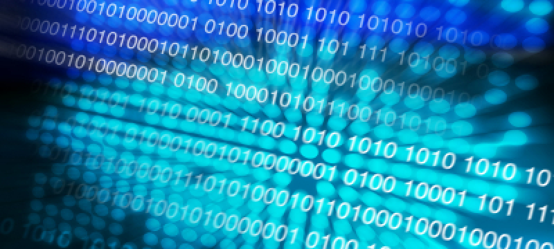 digital sequence with blue backgroud