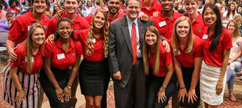 photo of people in a crowded room