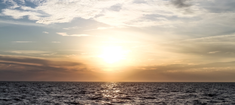 photo of sunset on ocean