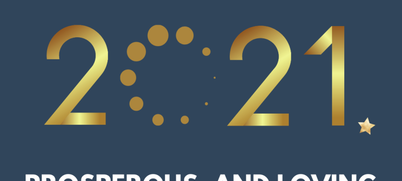 graphic of gold numbers and white letters on blue