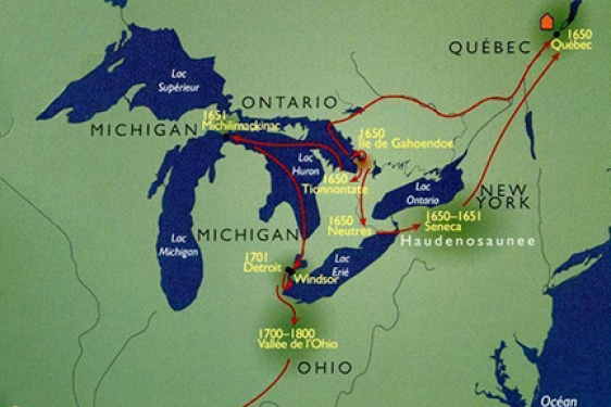 map of great lakes region