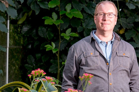 man with plants