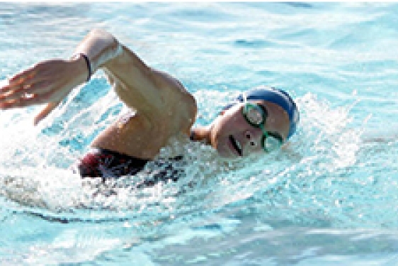 swimmer in water