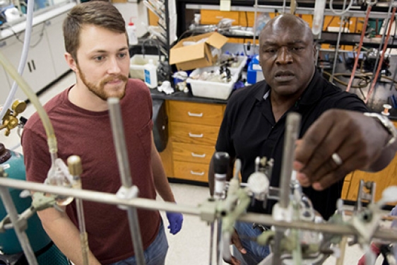 photo of two men in a lab