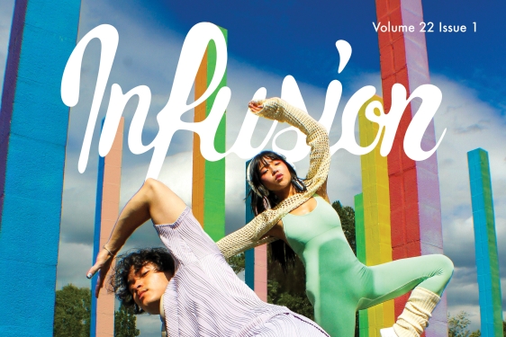 photo of magazine cover with two people in dance poses