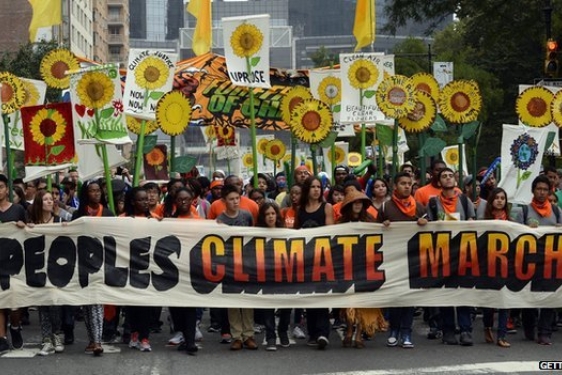 protest with sign, flowers