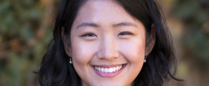 headshot photo of woman, outdoors