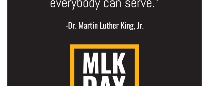 graphic on black for MLK