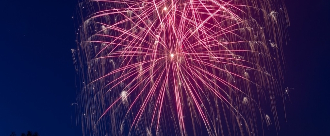 photo of fireworks in the night sky